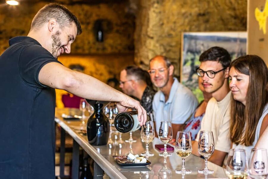 Amboise: Caves Ambacia Visit and Wine Tasting - Six wines, cheese, and charcuterie make up the main reward