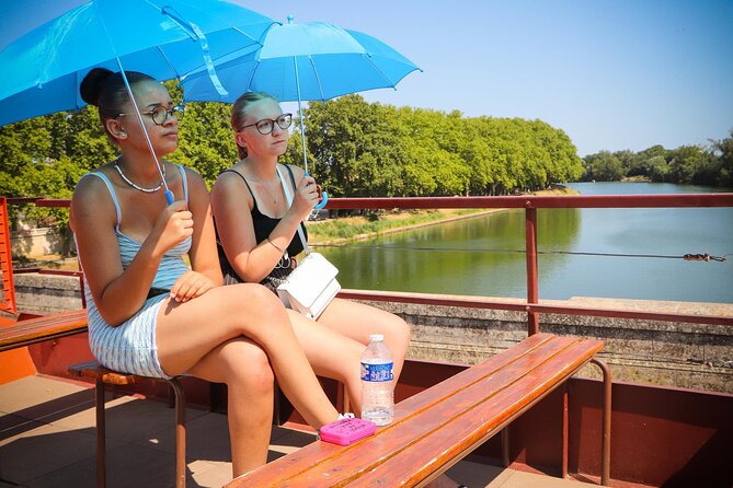 Barge cruise on the Canal du Midi (UNESCO site) - Passing through the Fonseranes locks