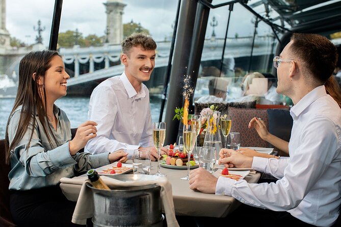 Bateaux Parisiens Seine River Gourmet Lunch & Sightseeing Cruise - Boarding beneath the Eiffel Tower