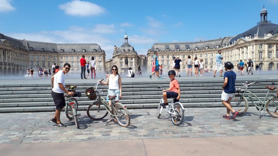 Bordeaux: Top Landmarks & Historic Bike Tour - The Girondins monument and Bordeaux’s grand center