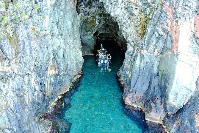 Calanches de Piana cruise from Porto - Red cliffs and blue water at the Calanches de Piana