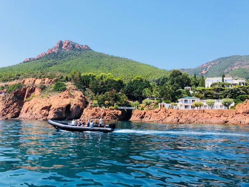 Cannes: 2.5-Hour Esterel Calanques Boat Excursion - Sea caves, natural pools, and swimming stops