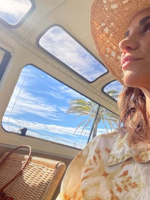 Cannes: City Tour in a Vintage Bus - Palm Beach and Port Canto: the quieter waterfront view