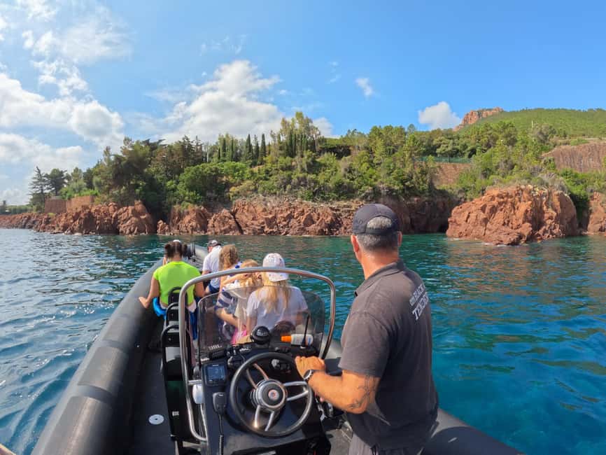 Cannes: Scenic Coves RIB Boat Tour - The coves, caves, and swimming stop