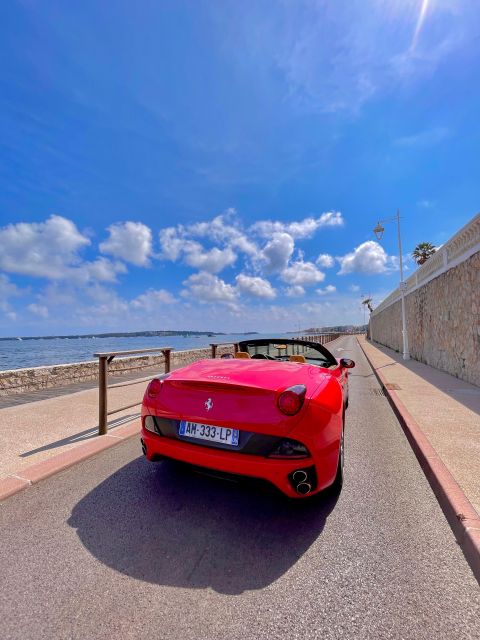 Cannes : Visite guidée en Ferrari sur les routes de Cannes - Meeting the red Ferrari at the Martinez