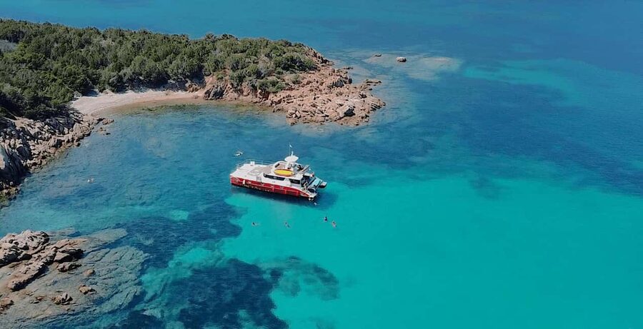 Catamaran cruise to the Lavezzi Islands - Carrataghju begins the morning with coffee and a swim