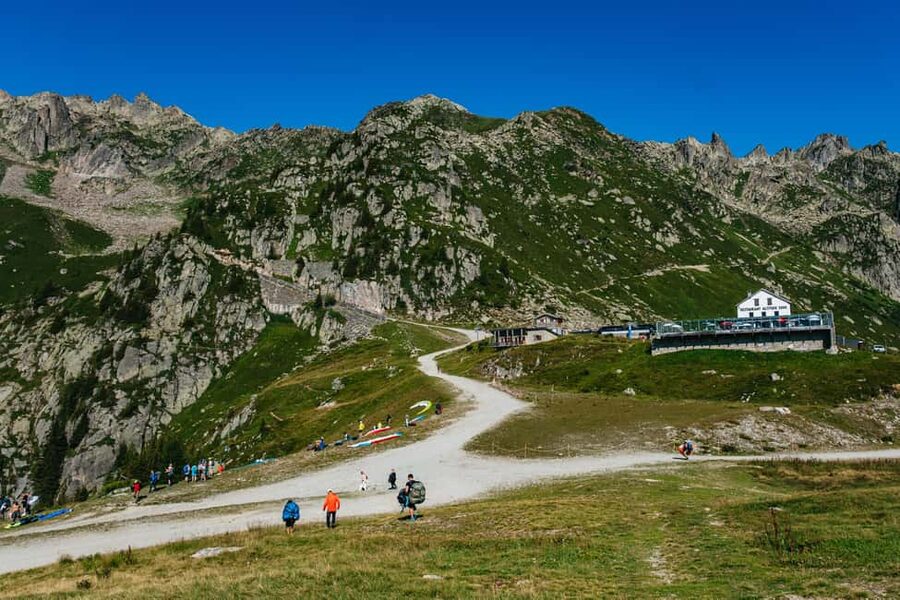 Chamonix: Tandem Paragliding Flight - Takeoff and the first minutes in the air