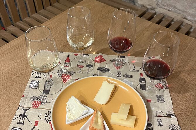 Cheese and Wine Pairing 1-Hour Session in Dijon - Four Burgundy wines, four local cheeses