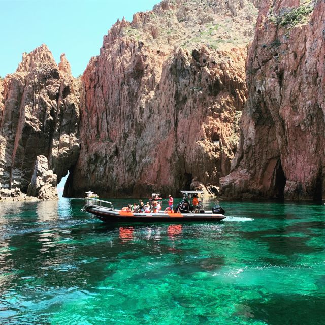 Corsica: Piana Calanques and Caves by Boat - Meeting the boat beside Calypso Hotel