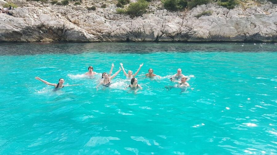 Cruise, Coffee and Swimming in the Calanques of Frioul - Leaving the harbor and passing Château d’If