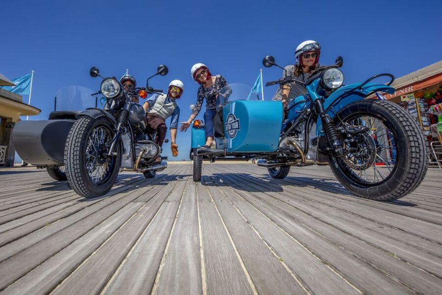 Deauville: Private Guided Tour by Vintage Sidecar - The Hotel Barrière Le Normandy stop