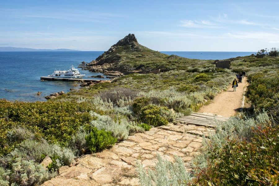 From Ajaccio/Porticcio:Ajaccio & Sanguinaires Gulf Boat Tour - The one-hour stop: swim or walk?