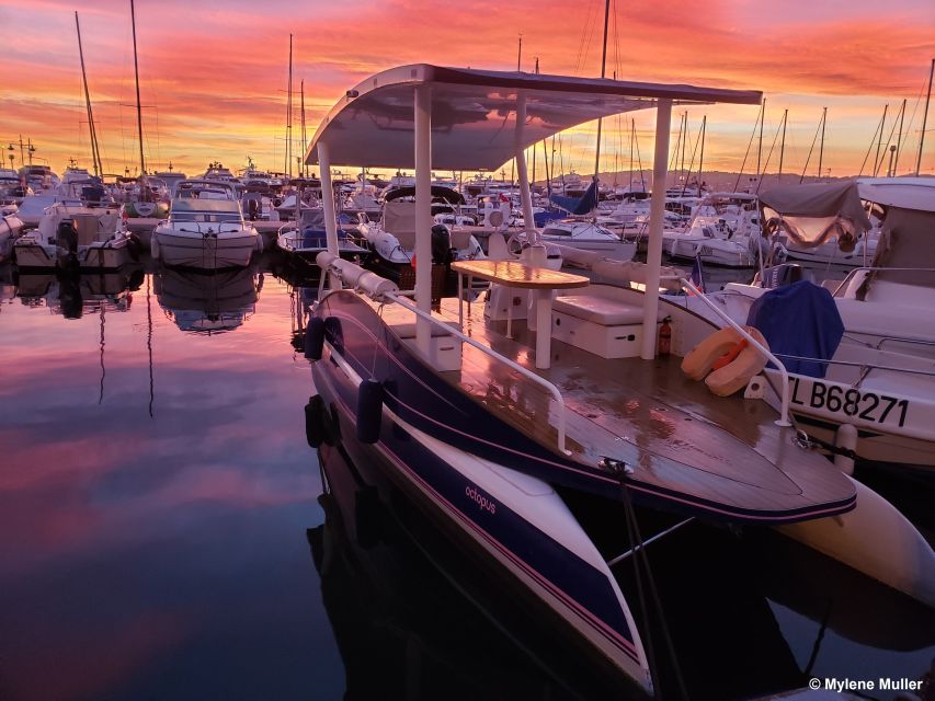 From Juan les Pins: Private French Riviera Solar Boat Cruise - Why the solar boat changes the feel of the cruise