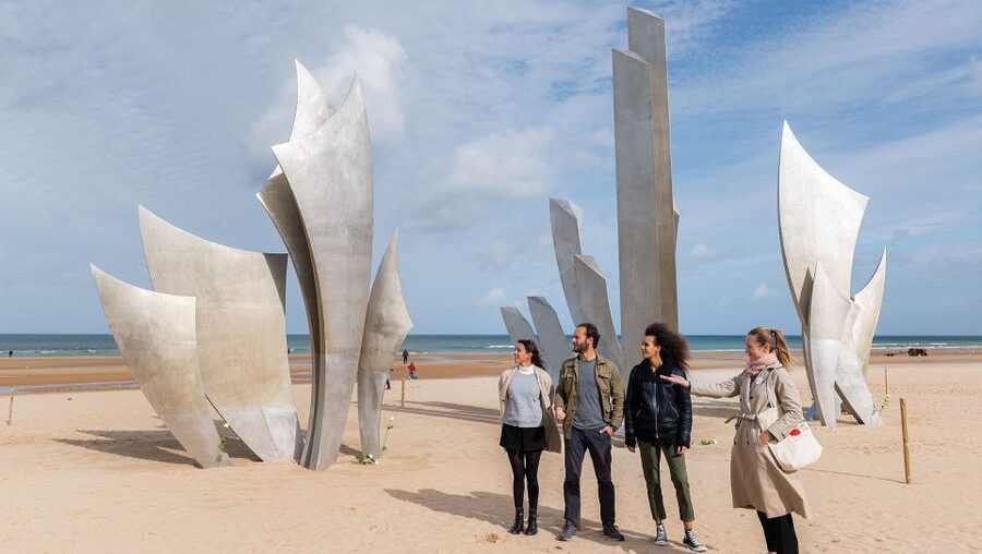 From Paris: 2-Day Normandy & Brittany Tour - Arromanches and an overnight in Caen
