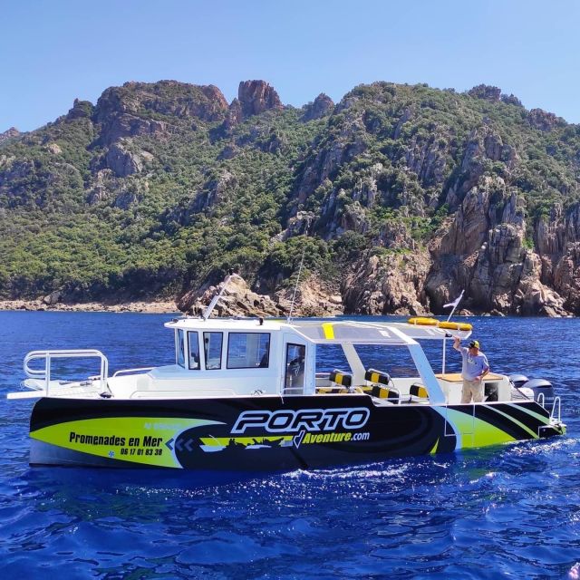 From Porto: Piana Creeks, Scandola on Family Boat - Seeing Capo Rosso from the water