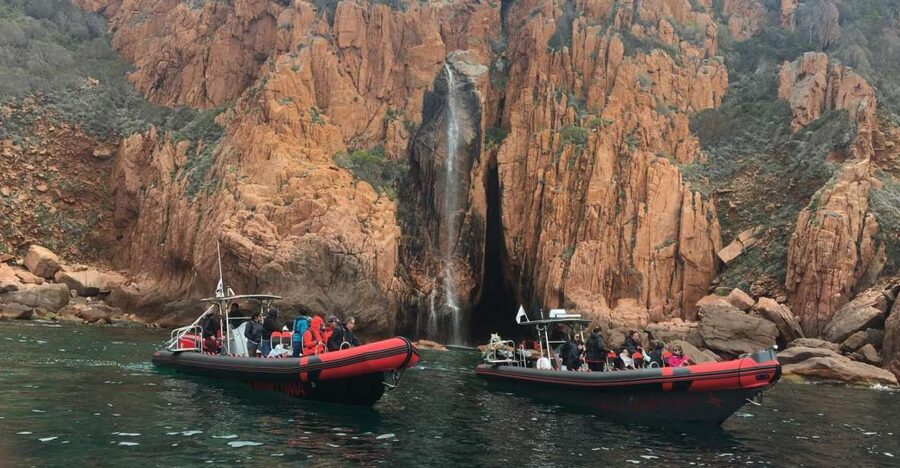 From Sagone/Cargèse: Piana, Scandola, Girolata Boat Tour - Capo Rosso swimming and snorkeling stop