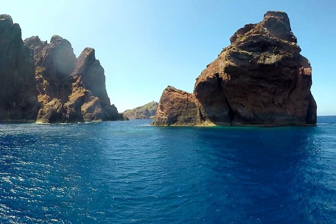 From Sagone/Cargèse: Scandola Calanques Piana Girolata Swimming - Omigna Tower and Corsica’s coastal defenses