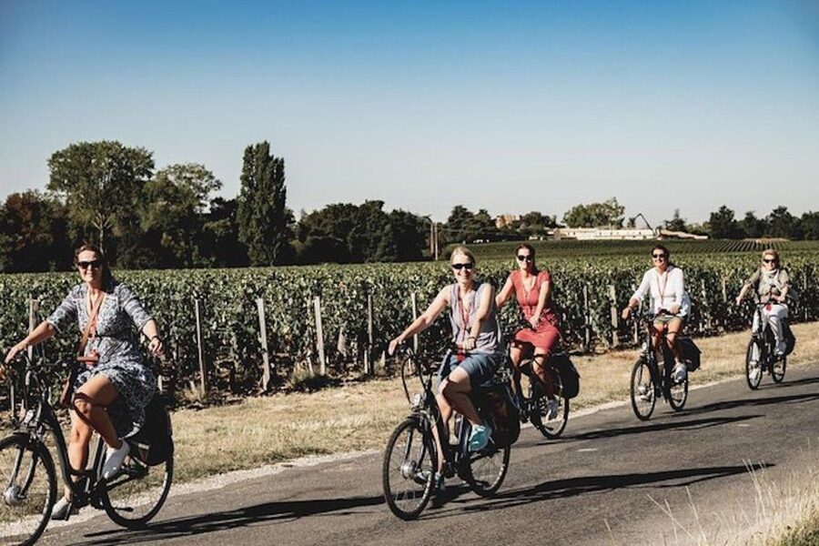 From Saint-Emilion : Half Day Electric Bike Tour - The first ride through rolling vineyards