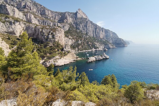 Hiking in the Calanques National park from Marseille - The first views across the Calanques