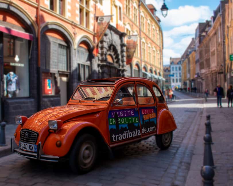 Lille Driving Tour by Convertible Citroen 2CV - Cobbles, curves, and the convertible roof