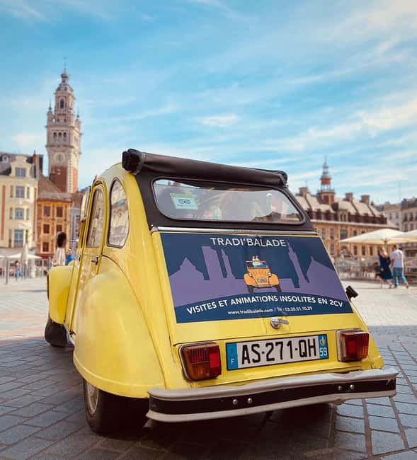 Lille Driving Tour by Convertible Citroen 2CV - What you see in 30, 60, or 90 minutes