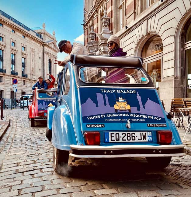 Lille Driving Tour by Convertible Citroen 2CV - Who will enjoy this ride most