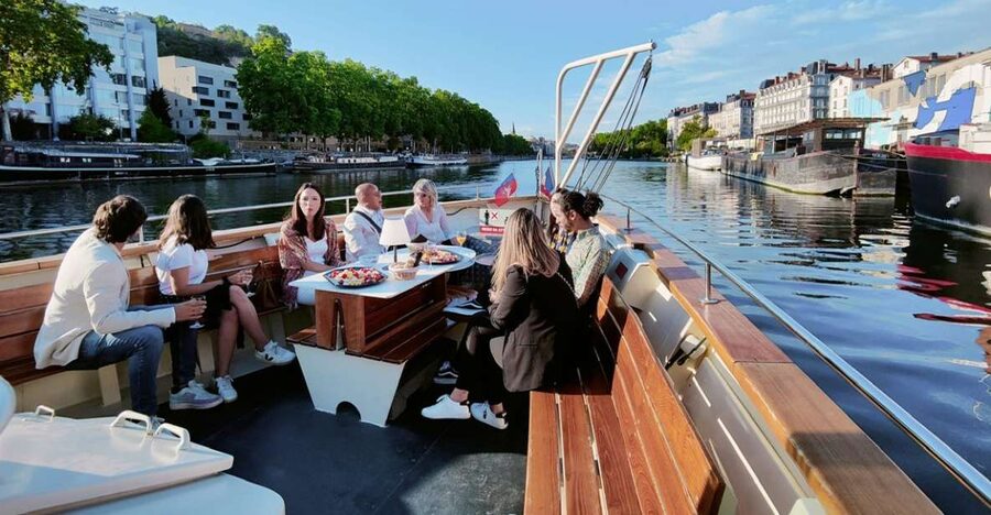 Lyon: City Cruise with Charcuterie, Cheese, and Wine - Boarding at Confluence: check the address first