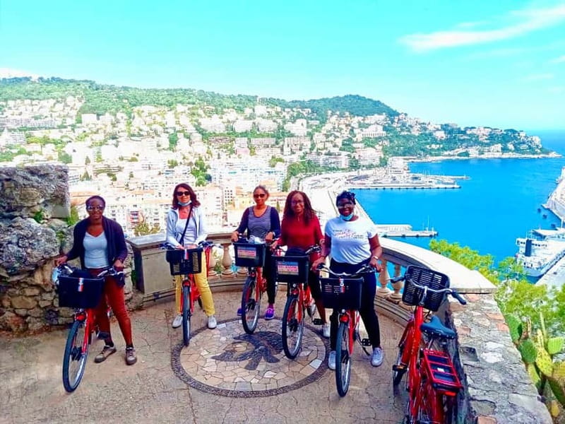 Nice 3Hrs by EBike: Essentials Oldest Districts & Panoramas - Castle Hill, waterfall, and the Bay of Angels