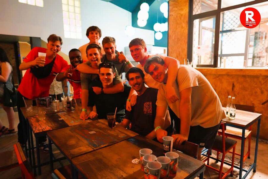 Nice: 4 Bar, 1 Club Riviera Bar Crawl Party with Free Shots - Starting at Villa Saint Exupery Beach