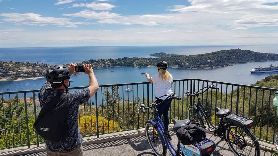 Nice: Panoramic French Riviera E-Bike Tour - Nice Harbour and the road toward Villefranche