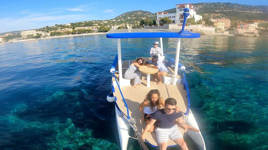 Nice: Private French Riviera Solar Boat Cruise - Seeing Saint-Jean-Cap-Ferrat From the Water