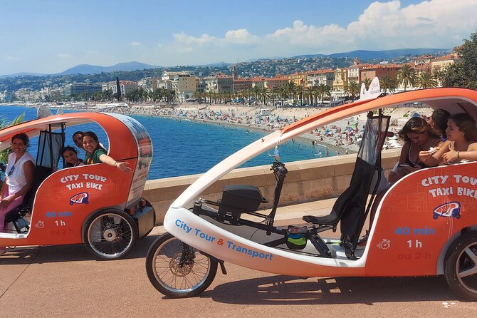 Nice: Visit of Nice by electrically assisted bike taxi 1 hour. - Opera House, Cours Saleya, and Place Rossetti