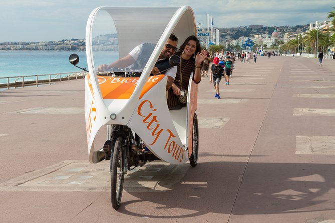 Nice: Visit of Nice by electrically assisted bike taxi 1 hour. - Castle Hill and the best view of Nice