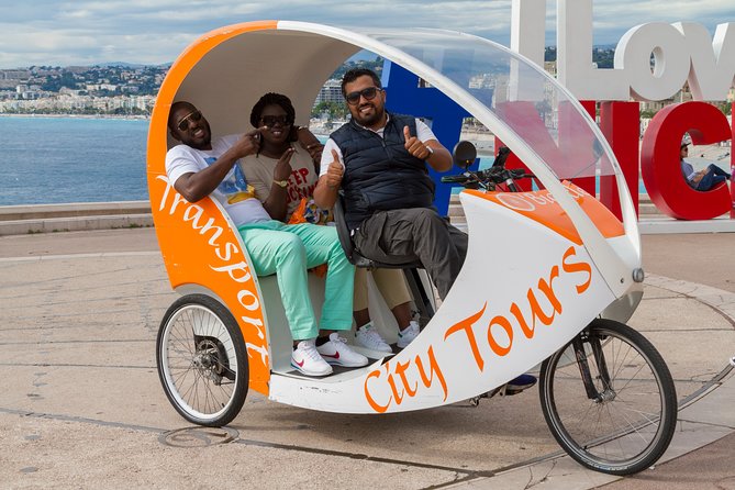 Nice: Visit of Nice by electrically assisted bike taxi 1 hour. - Port Lympia and Garibaldi Square