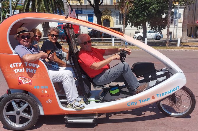Nice: Visit of Nice by electrically assisted bike taxi 1 hour. - Paillon Walk, Lycée Massena, and the return route