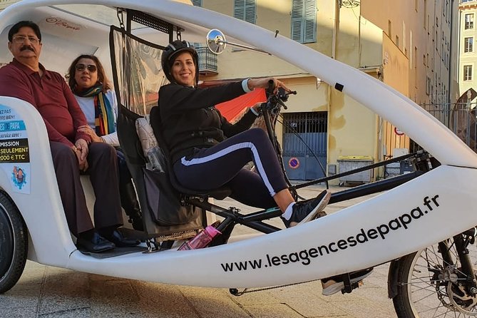 Nice: Visit of Nice by electrically assisted bike taxi 1 hour. - Starting at Place Massena