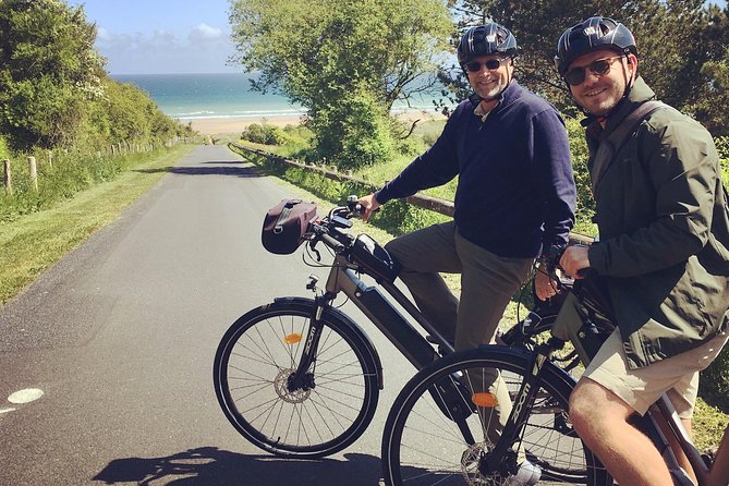 Normandy Guided E-bike tour to Omaha Beach / private tour - The return ride along the coast and back roads