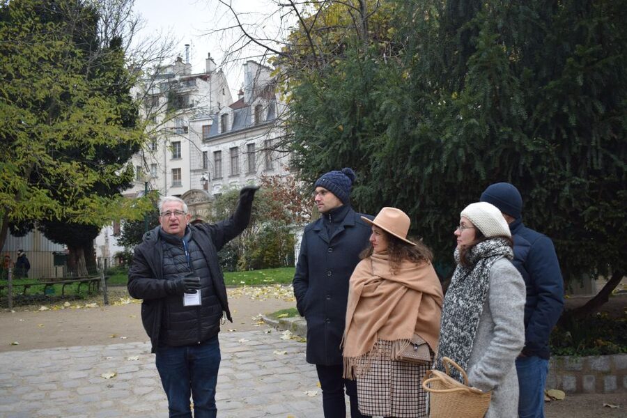 Notre-Dame Cathedral Exterior & Latin Quarter Guided Tour - St. Julien le Pauvre beside Notre-Dame