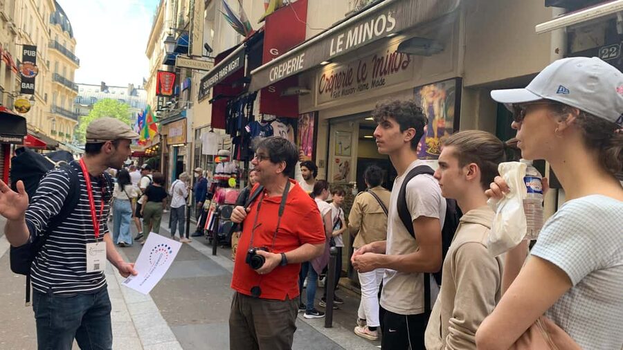 Notre-Dame Cathedral Exterior & Latin Quarter Guided Tour - Fontaine Saint-Michel and the first lesson in Paris