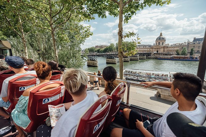 Paris Big Bus Hop-On Hop-Off Tour with Optional River Cruise - Commentary, headphones, and the app