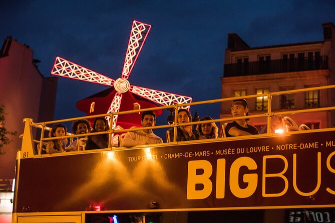 Paris Big Bus Open Top Panoramic Night Tour - The upper deck is the real reason to book