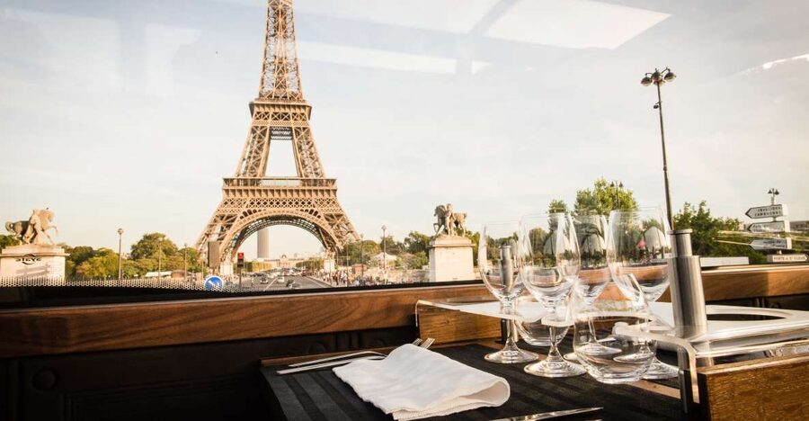 Paris: Bustronome Gourmet Dinner Tour - What the six-course dinner includes