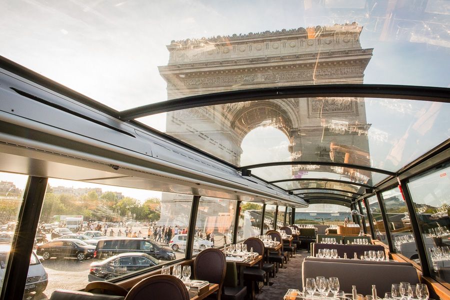 Paris: Bustronome Gourmet Lunch Tour on a Glass-Roof Bus - The real price: $66, plus drinks