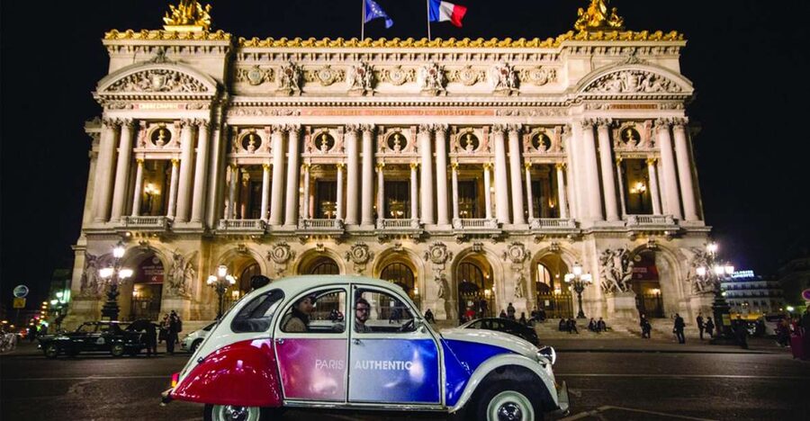 Paris: Discover Paris by Night in a Vintage Car with a Local - The Eiffel Tower after dark