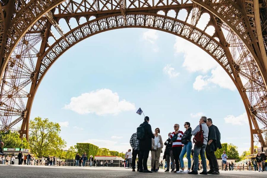 Paris: Eiffel Tower Fully Guided Tour with Summit Option - Reaching the second floor by elevator