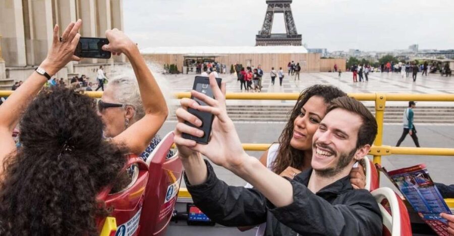 Paris: Eiffel Tower, Hop-On Hop-Off Bus, Seine River Cruise - Paris from the open-top bus