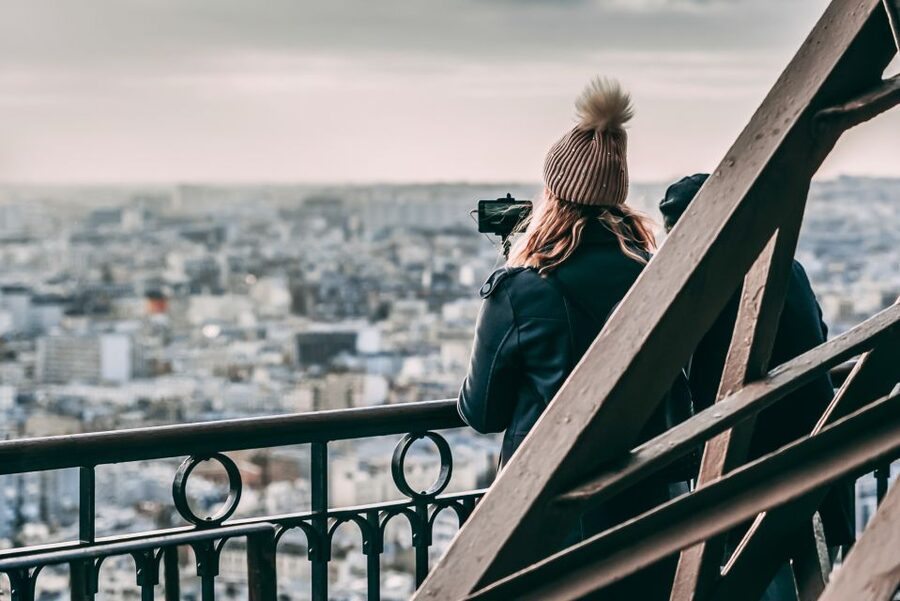 Paris: Eiffel Tower Stairs Climb to Level 2 & Summit Option - Waiting for tickets and security