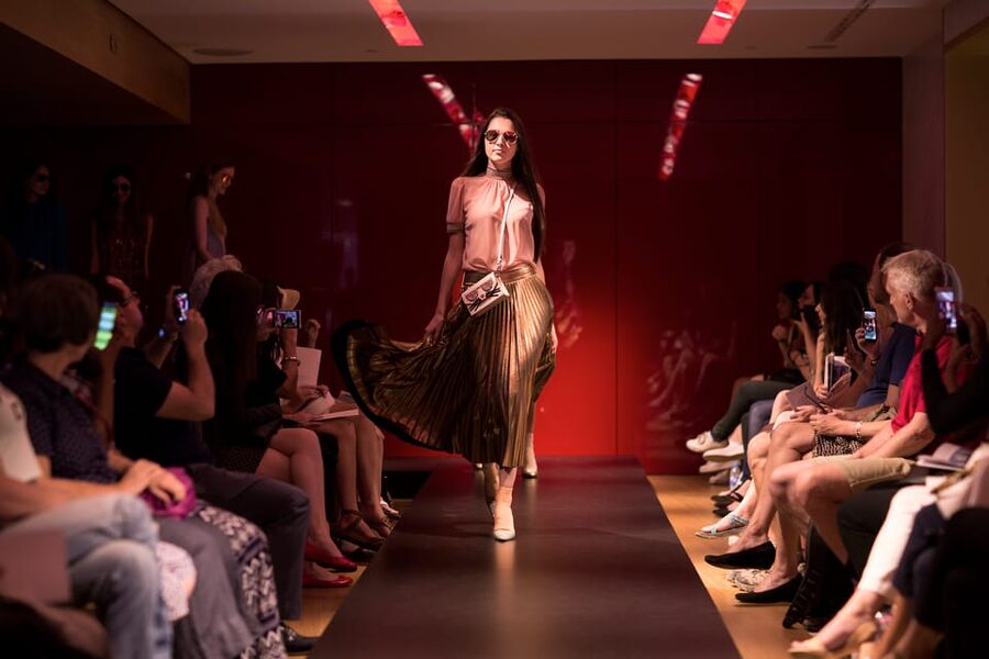 Paris: Fashion Show at Galeries Lafayette Haussmann - A Paris catwalk inside Galeries Lafayette