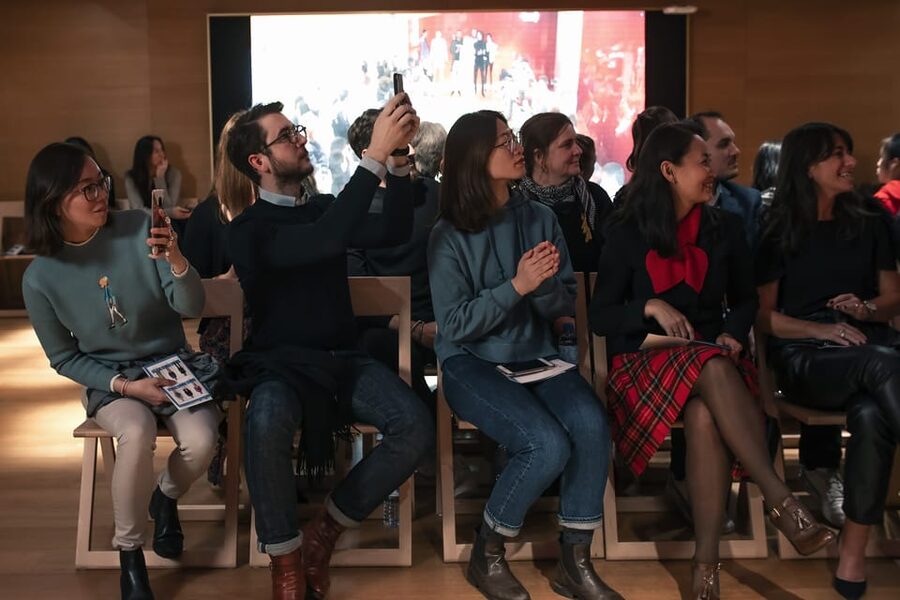 Paris: Fashion Show at Galeries Lafayette Haussmann - The grand store adds much of the atmosphere