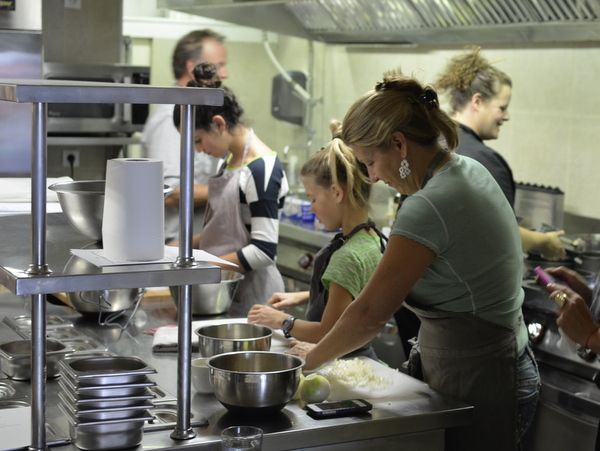 Paris: Full-Day Cooking Class, Market Tour and Lunch - Walking through the Latin Quarter market